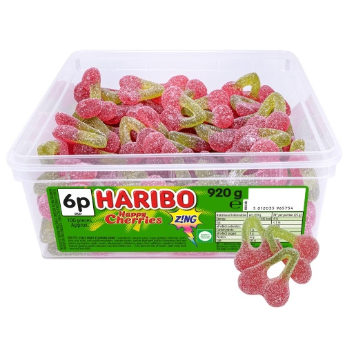 Haribo Happy Cherries Zing Tub