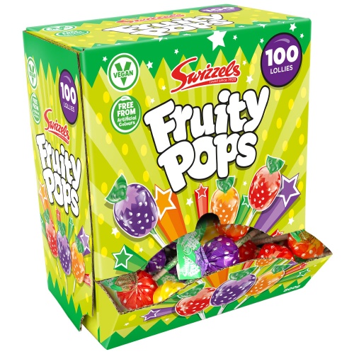 Swizzels Fruity Pops x100pc box