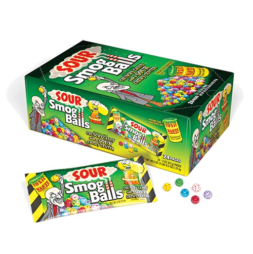 Toxic Waste Sour Smog Balls x24pc Box