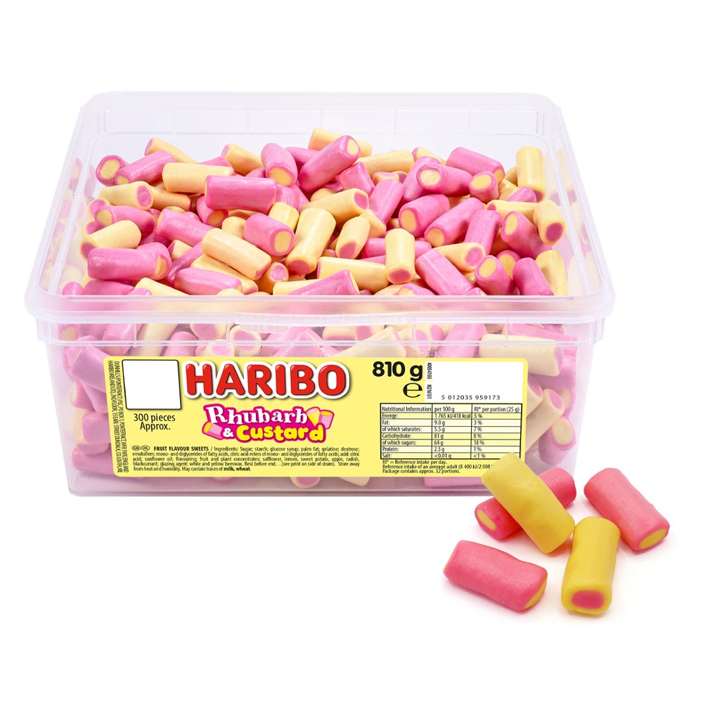 Haribo Rhubarb & Custard Tub