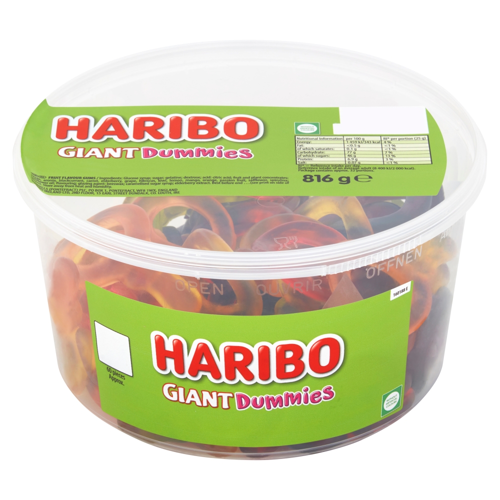 Haribo Giant Dummies Tub