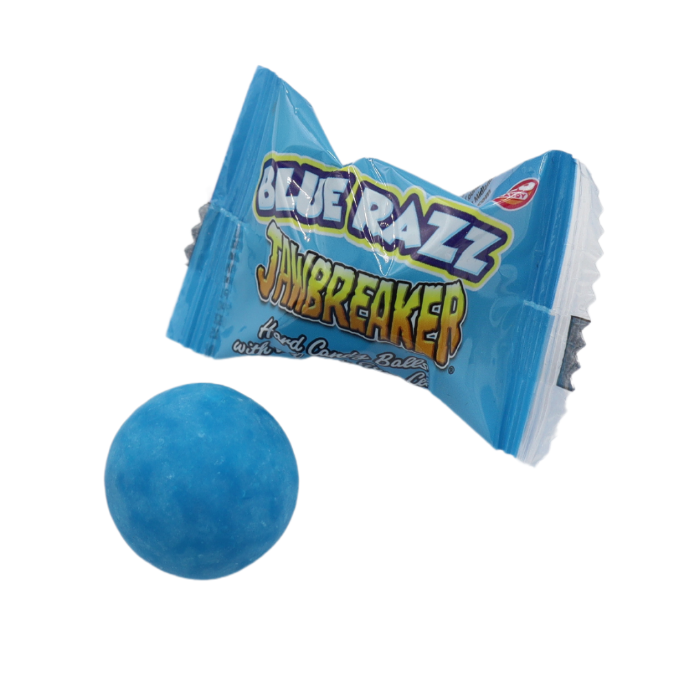 Blue Raspberry Jawbreaker Singles 1kg Bulk Bag